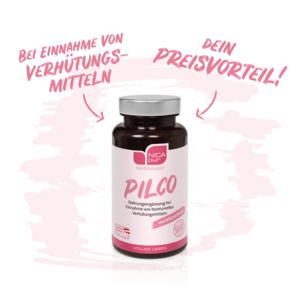 PILCO Vorratsdose - Dein Vitamin-Buddy für 3 Monate | Glutenfrei, Laktosefrei, Fruktosefrei, Vegan