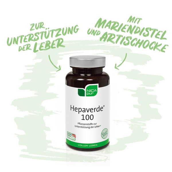 Hepaverde® 100- Zur Unterstützung deiner Leber mit Mariendistel und Artischocke 