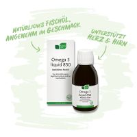 Omega 3 liquid 850 - Natürliches Fischöl, welches Herz und Hirn unterstützt
