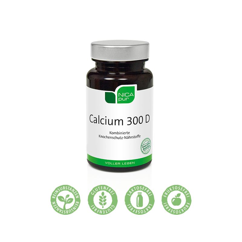 NICApur Calcium 300 D - 60 Kapseln - Das Knochen-Duo