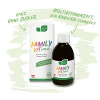 FamilyVit liquid® - Ausgewählte Nährstoffe für die gesamte Familie, der besonders den Kindern schmeckt - Jetzt im neuen Outfit!