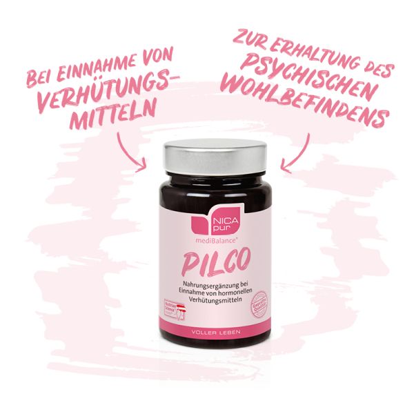 PILCO - Dein Vitamin-Buddy bei Einnahme von hormonellen Verhütungsmitteln wie der Pille | Glutenfrei, Laktosefrei, Fruktosefrei, Vegan
